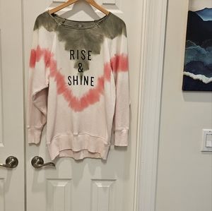 Aerie Cotton Sweatshirt, Pink, Size S
